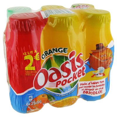 Oasis orange pocket 6x25cl
