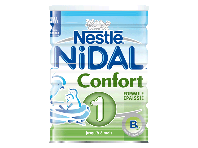 Lait Nestle Nidal Confort 1er age 800g