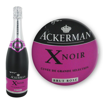 Ackerman vin mousseux X noir rose brut 12° -75cl
