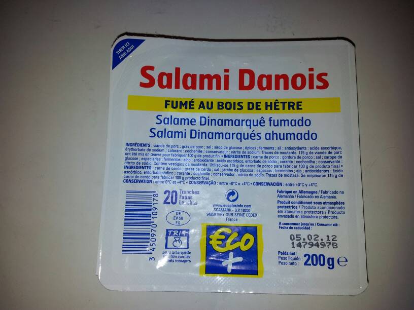 Salami Danois fumé 20T Eco+ 200g