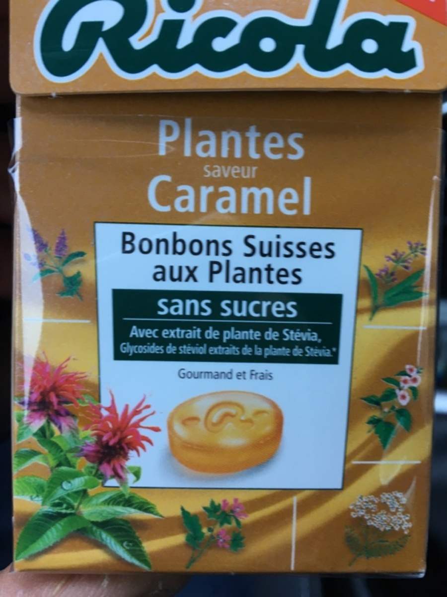 Ricola Bonbons suisses aux plantes saveur caramel la boite de 50 g