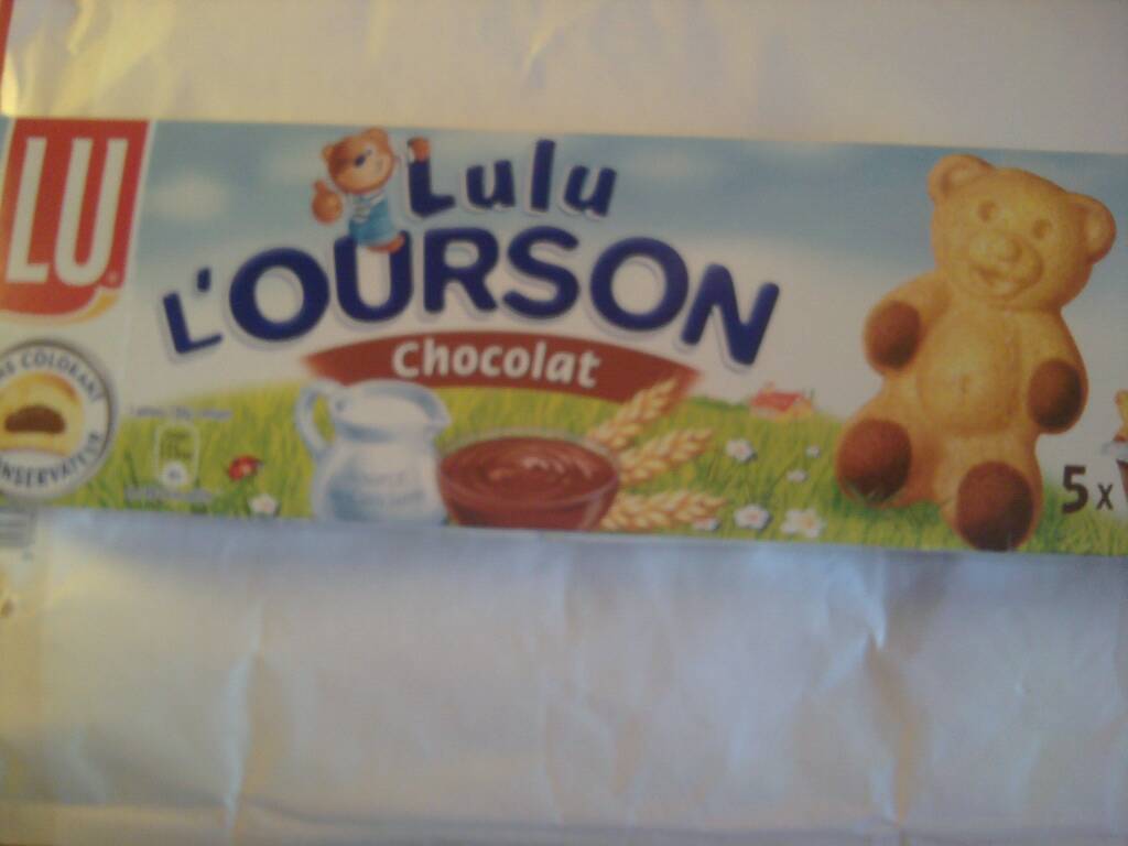 Ourson - Gateaux fourres au chocolat en sachets individuels - 5 biscuits Sans colorant, ni conservateur