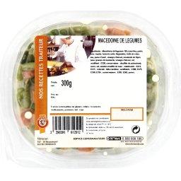Salade macedoine aux legumes, la barquette de 300g