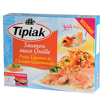 Saumon sauce a l'oseille et cereales gourmandes TIPIAK, 310g