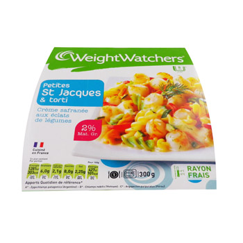 Plat cuisiné St Jacques Torti WEIGHT WATCHERS