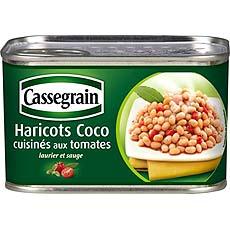 Cassegrain haricots coco cuisine aux tomates 435g
