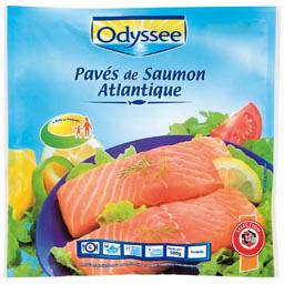 Portions de filets de Saumon Atlantique surgeles, le paquet de 500g