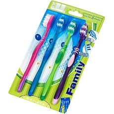 Brosse a dents pack family souple By U x4