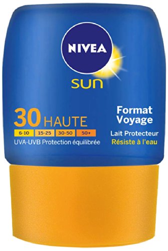 Nivea, Sun - Lait protecteur FPS 30 format voyage, le flacon de 50 ml
