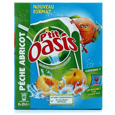 Oasis peche-abricot P'tit 8x20CL