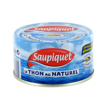 Thon albacore au naturel Saupiquet boite 1/4 de 140g