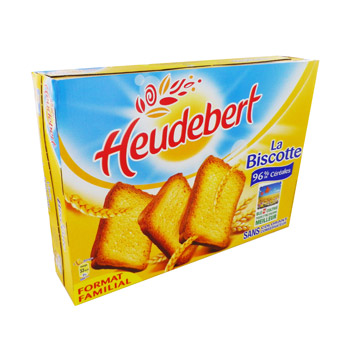 Heudebert Biscotte nature 102 tranches 830g