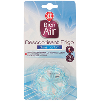 Desodorisant frigo bien air sans parfum 40g - Tous les produits  désodorisants - Prixing