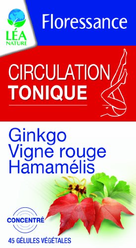 Gélules Circulation Tonique ginkgo, vigne rouge, hamamélis FLORESSANCE, 45 uni