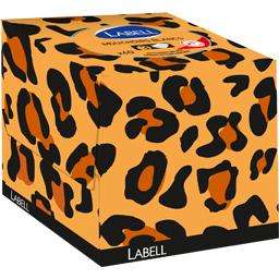 Labell, Mouchoirs cubes jungle 3 plis, motifs assortis, la boite de 60 mouchoirs