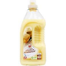 Lessive liquide au savon de Marseille U, 45 lavages, 2,97l