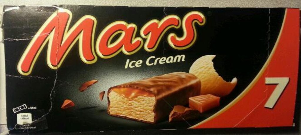 Barre glacée MARS, 7 unités, 293g