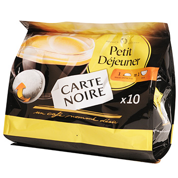Dosettes de cafe moulu Petit Dejeuner