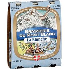 Bière blanche Mont Blanc 4,7° 3x33cl
