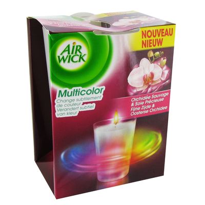 Air Wick Bougie Multicolor Orchidees Sauvages 