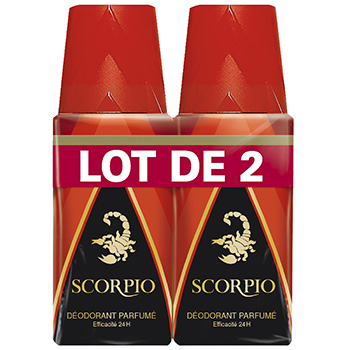 Deodorant Scorpio rouge Spray 2x150ml