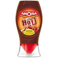 Ketchup Hot Amora, flacon souple de 280g