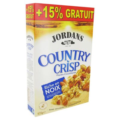 cereales country crisp noix jordans 550g