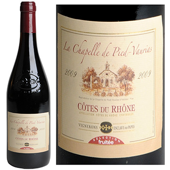 Vin rouge Cote du Rhone La chapelle selection 07 75cl