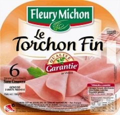 Fleury jambon torchon fin sans couenne tranche x6