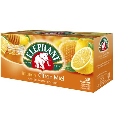 Lipton Elephant infusion citron-miel sachets x25 - 40g