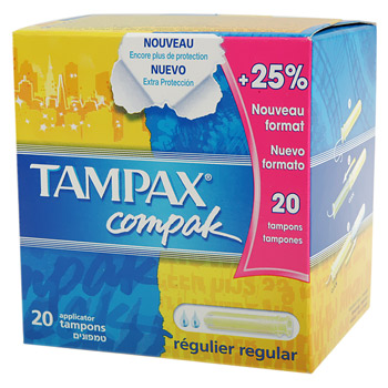 Tampons Tampax Compak Regular x20