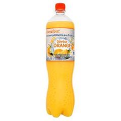 Boisson pétillante orange Carrefour
