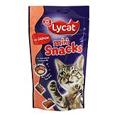 Mini snacks chat Lycat Bouchées saumon 60g