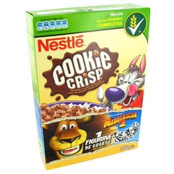 Cookie Crisp - Cereales au gout biscuit pepites chocolat