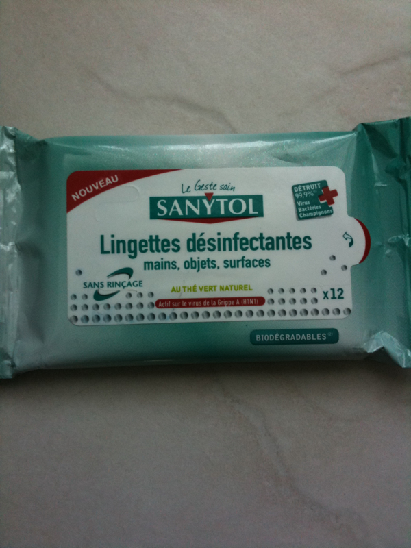 Sanytol lingette désinfectante x12