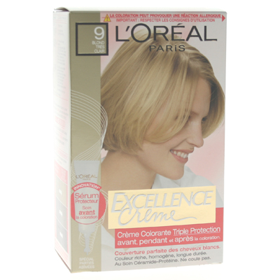 Excellence coloration blond tres clair 9