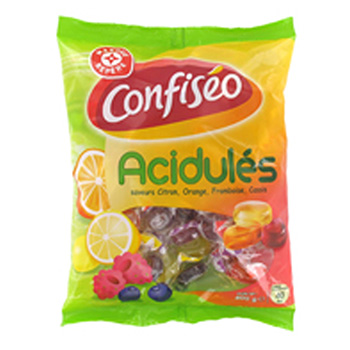 Bonbons Confiserie du Domaine Acidules fruits 400g
