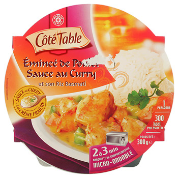 Emince poulet Cote Table Sauce curry 300g