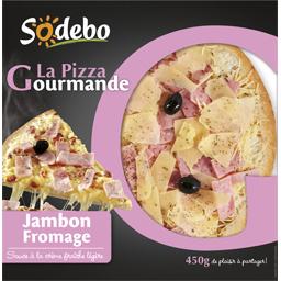 La Pizza Gourmande jambon fromage SODEBO, 450g