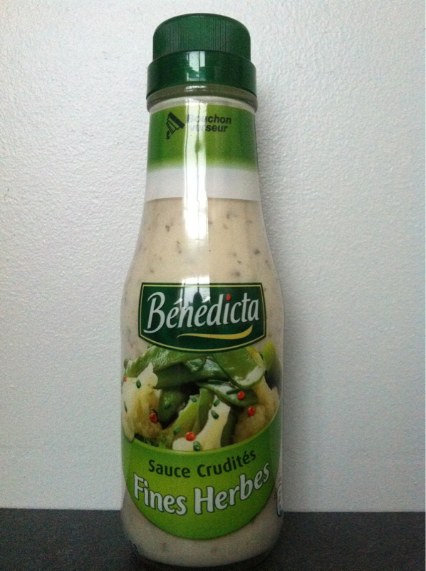 Benedicta, Sauce crudites fines herbes, le flacon de 290 g