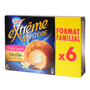 Glace Mystere Extreme Vanille Coeur meringue 780ml prix choc