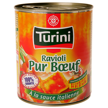 Ravioli pur boeuf Turini Sauce italienne 800g