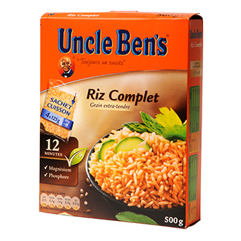 Riz Cuisson-en-sachet de marque Uncle Ben's, 450 g La perfection à tout  coup 