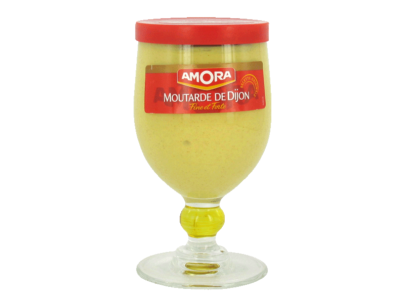 Amora Moutarde de Dijon, fine et forte le verre de 245 g