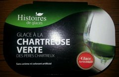 Creme glacee chatreuse verte des Peres Chatreux HISTOIRE DE GLACE, 750ml