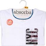 Tee-Shirt manches courtes ABSORBA, blanc, taille 6 ans