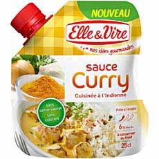 Elle & Vire sauce curry cuisinee a l'indienne 25cl
