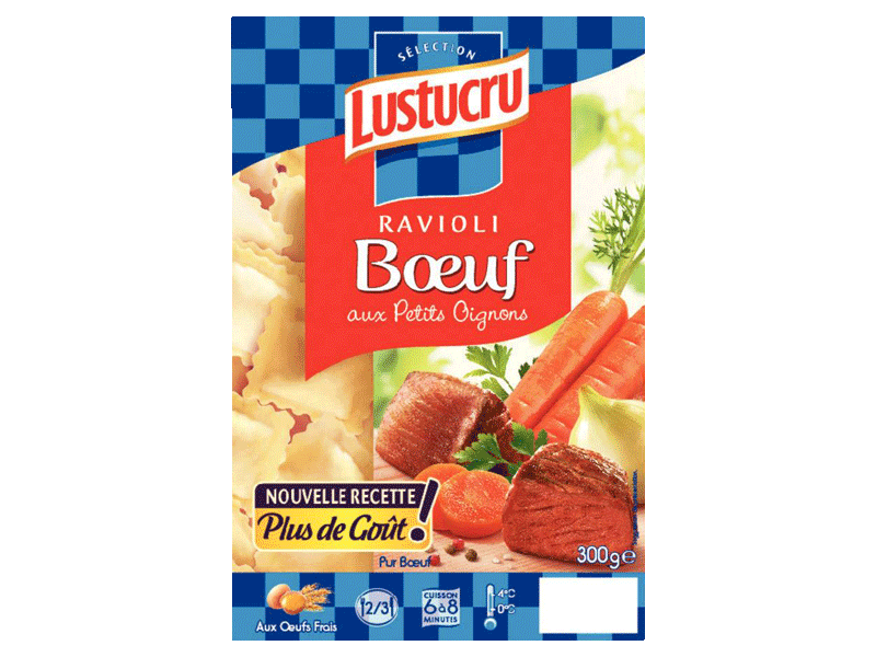 Pâtes Fraîches Ravioli Bœuf LUSTUCRU