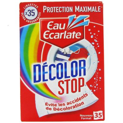 EAU ECARLATE Décolor Stop - Lingettes anti décoloration 2 en 1