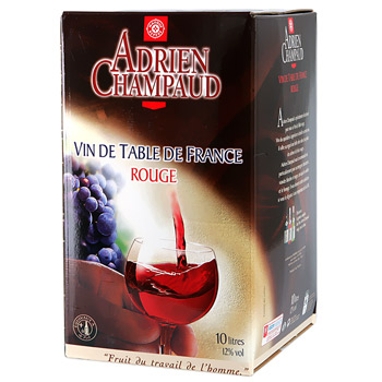 Vin rouge Adrien Champaud De table 12%vol 10l